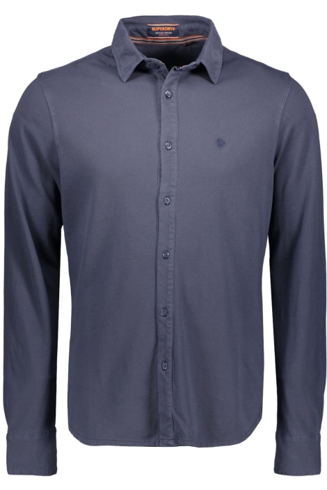 Superdry vintage destroy pique ls shirt